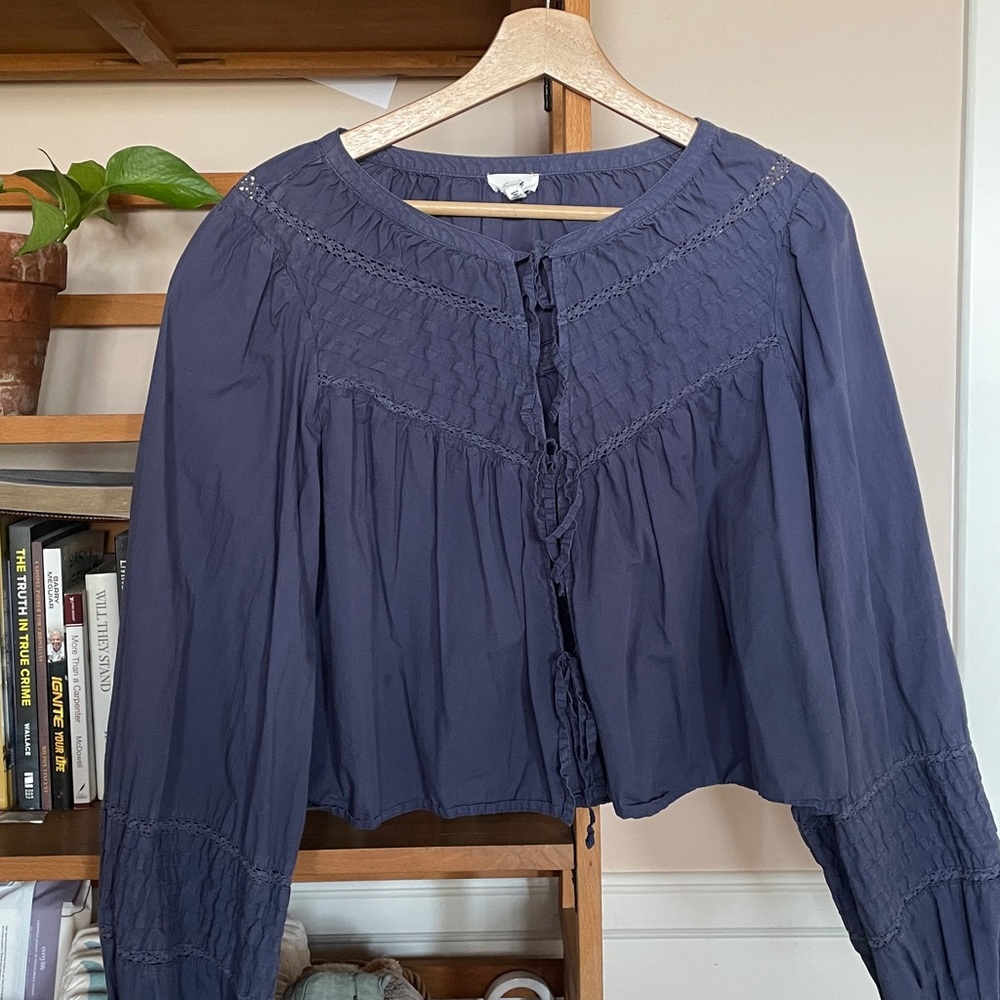 SOLD / Front tie blouse